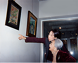 Naoko Paganotti avec sa mère